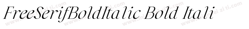 FreeSerifBoldItalic Bold Italic字体转换